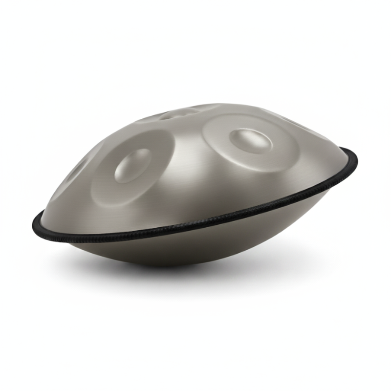 Handpan Artisanal Ré Mineur - Argent (9/10/12 Notes)